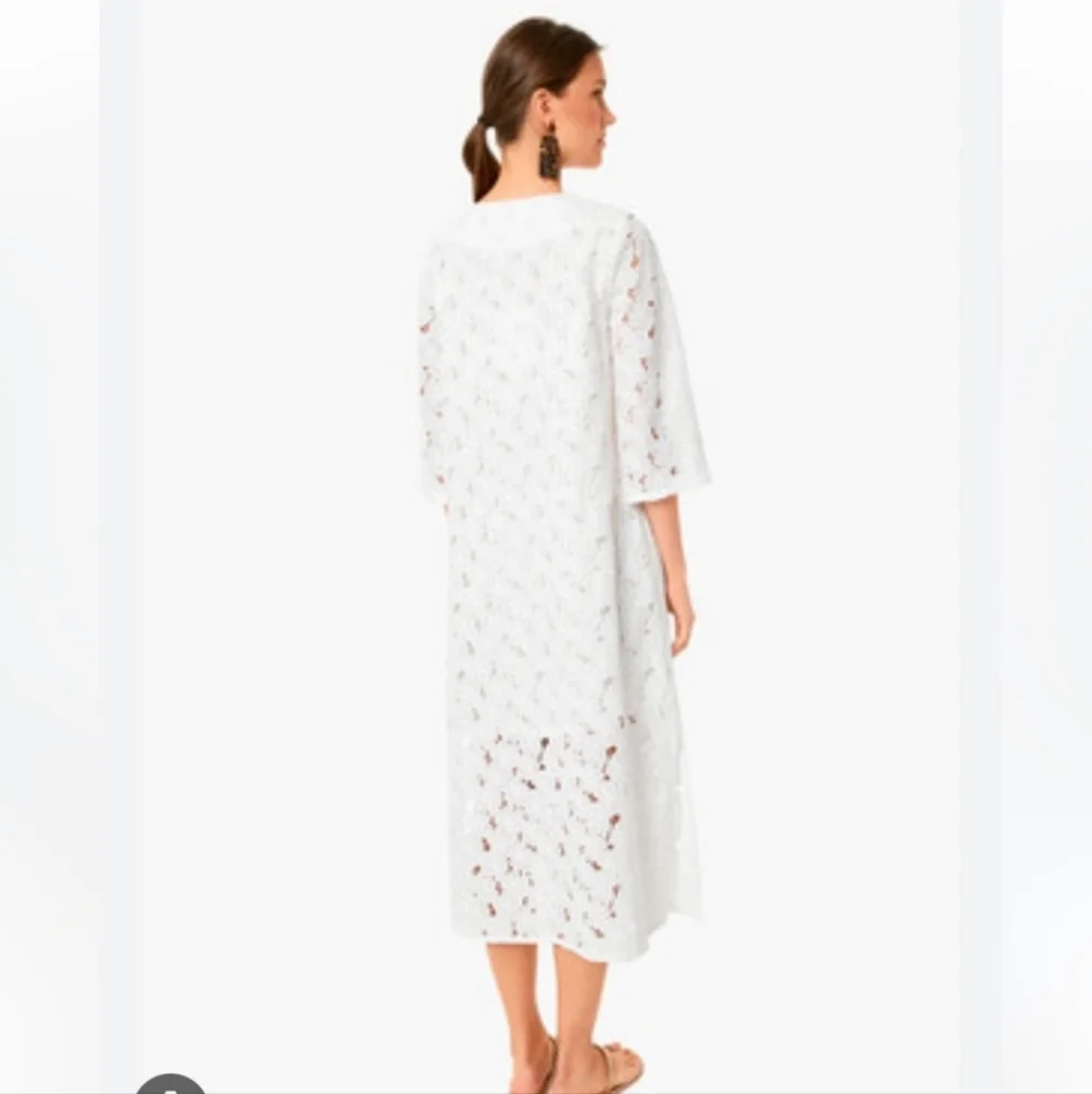 Tuckernuck White V-neck Eyelet Lace Jamie Dress - Picture 2 of 8